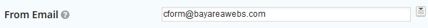 From Email Field in Gravity Forms